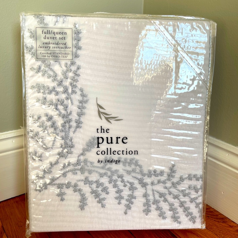 The pure collection by indigo 3 pc duvet cover set